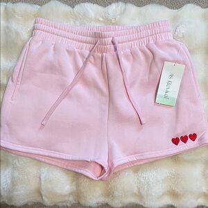 Pink AS Revival Shorts with Heart Accents